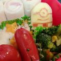 ゆるмαмα's cooksnap of when they made ミニオン りんご 飾り切り お弁当.