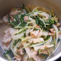 ぶーちゃんズ's cooksnap of when they made 豚肉と水菜のさっと煮.