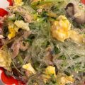 パッシーユ's cooksnap of when they made 簡単ヘルシー♪豆苗と春雨の卵炒め.