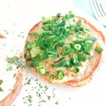 ☆糖質減らしてます☆'s cooksnap of when they made ネギとマヨの美味しいトースト.