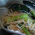 よりぴ＊'s cooksnap of when they made 簡単副菜！モヤシと小松菜のナムル.