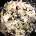 avrilseise's cooksnap of when they made 白菜とほうれん草のクリーム煮.