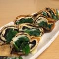 ねみねみ's cooksnap of when they made 油揚げのくるくるニラ巻き♬.
