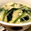 がんばれ！ほっくん's cooksnap of when they made ●ほうれん草と卵のジンジャースープ●.