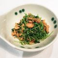 うさこちゃん＊'s cooksnap of when they made 豆苗と鮭フレークのお浸し.