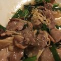 Azureus's cooksnap of when they made 豚ニラえのきの甘辛炒め.