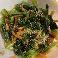 mmmm123's cooksnap of when they made 小松菜と人参のナムル❁.