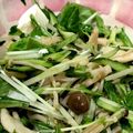 クックｕち's cooksnap of when they made 5分で簡単あと1品！水菜としめじのサラダ.
