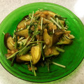☆すぬぴっぴ☆'s cooksnap of when they made コクうま！茄子と水菜の揚げ玉和え♪.
