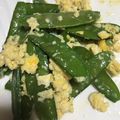 ちゃぎー's cooksnap of when they made 絹さやの卵とじ.