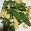ちゃぎー's cooksnap of when they made 絹さやの卵とじ.