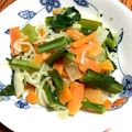 seka854's cooksnap of when they made 白滝と小松菜人参大根炒め※塩かほんだし味.
