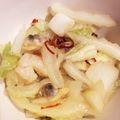 caruga's cooksnap of when they made 相性抜群！！イカ白菜セロリのシンプル炒め.
