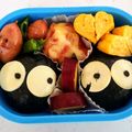 もか75's cooksnap of when they made トトロ＊まっくろくろすけ＊キャラ弁.