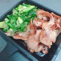 ＊きしろ＊'s cooksnap of when they made 豚ロース薄切り肉＋九条ネギのアヒージョ炒.