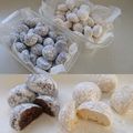 あゆみややま's cooksnap of when they made ホワイト＆チョコ　基本のスノーボール.