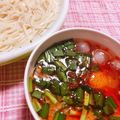 ゆにこーん☆'s cooksnap of when they made アレンジ素麺つゆ★スタミナとろろ.