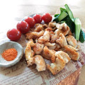 mayuyuキッチン's cooksnap of when they made 鶏皮串無し焼き鳥。.