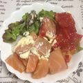 ぽぽきゅ's cooksnap of when they made サーモンとろける♡サラダごはん.