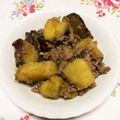 ｎａ．ｏ＿ｏ．ｍｉ's cooksnap of when they made さつまいもと合挽き肉の煮物.