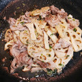 ひなた39's cooksnap of when they made 蓮根と豚バラの炒め物.