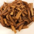 クック6X5QCV☆'s cooksnap of when they made ヤーコンのきんぴら.