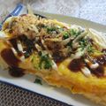 miyuki12's cooksnap of when they made 卵焼きのお好み焼風★(^^).