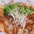 hanemakoo's cooksnap of when they made 簡単ランチ♪レタスとハムのかた焼きそば.