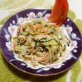 えれぼん's cooksnap of when they made ウマ〜♡きゅうりともやしの塩昆布マヨ和え.