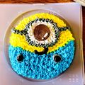 saochannn's cooksnap of when they made ミニオンケーキ ミニオン ケーキ.