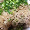 no1642's cooksnap of when they made 本格的★春雨と青梗菜の中華炒め.