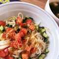 あたむ❤189's cooksnap of when they made そうめんdeトマトの冷やし中華風.
