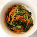 あやーの82's cooksnap of when they made 【話題入り】小松菜と人参のナムル.