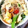 beroneete's cooksnap of when they made スナップエンドウと春雨の炒め物.