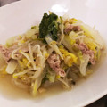 ♥さと♥'s cooksnap of when they made 豚バラと白菜ともやし♡とろ～り塩にんにく.
