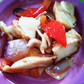 ミニートマト's cooksnap of when they made 厚揚げ玉ねぎとピーマンニンジン甘酢炒め.