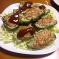 ちぴすけ。's cooksnap of when they made 豆腐入り　ピーマンの肉詰め.
