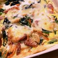 KEBINくん's cooksnap of when they made ＊ほうれん草とベーコンのキッシュ＊.