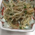 キャップとラム's cooksnap of when they made もやし梅ネギナムル.