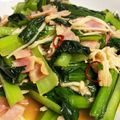 mahalo☆★'s cooksnap of when they made えのきベーコン小松菜にんにくピリ辛炒め.