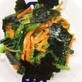 クック71BE12☆'s cooksnap of when they made 小松菜と人参のナムル❁.