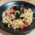 MottyPad's cooksnap of when they made ツナとトマトの和風冷製パスタゆず胡椒風味.