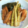 ウニのお母さん's cooksnap of when they made フキと細竹の子の油炒め.