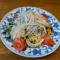 や～たん食堂's cooksnap of when they made 釜揚げしらすと青じそとトマトの冷製パスタ.