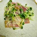 課長の土日's cooksnap of when they made かいわれ大根とベーコンのナムル♪.