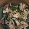 クックZ8J4H4☆'s cooksnap of when they made 焼き竹輪とスナップエンドウのマヨポン炒め.