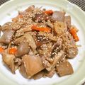 ジョングレ's cooksnap of when they made ★簡単♪豚肉と根菜きのこの旨辛炒め★.