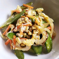 ｌｅａｆ☆'s cooksnap of when they made 麺つゆdeちくわと絹さやの卵とじ丼✿.