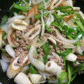 ＋SUN3's cooksnap of when they made ちくわとひき肉のオイスター炒め.