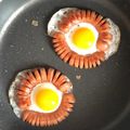 junkie_t's cooksnap of when they made お弁当に☆ひまわり目玉焼き.